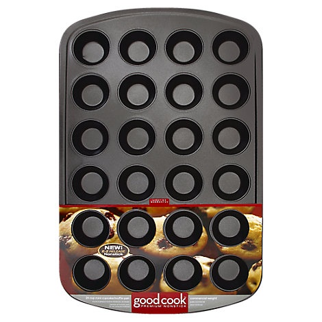 slide 1 of 1, Good Cook Cupcake/Muffin Pan Mini 24 Cup - Each, 1 ct
