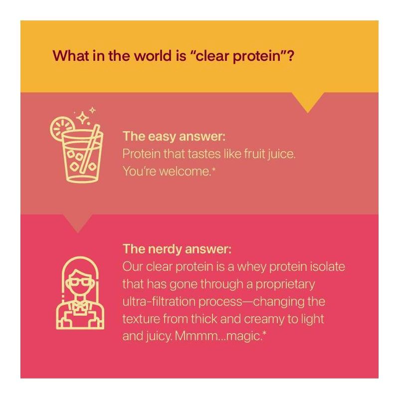 slide 4 of 8, Oath Nutrition Clear Whey Protein Powder - Island Mango - 18 Servings, 18 servings