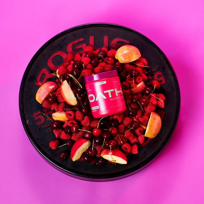 slide 5 of 5, Oath Nutrition Pre-Workout Sports Nutrition Supplement Powder - Appleberry Orchard 25 serving, 25 serving