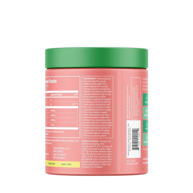 slide 4 of 5, Oath Nutrition Pre-Workout Sports Nutrition Supplement Powder - Melonade Stand 25 serving: Energy, Muscle Growth, Endurance, 25 serving