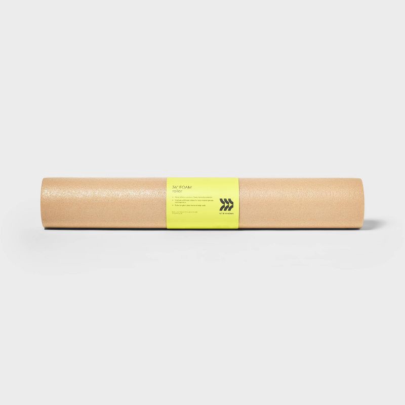 slide 2 of 3, 36" Foam Roller - Beige - All In Motion™, 1 ct