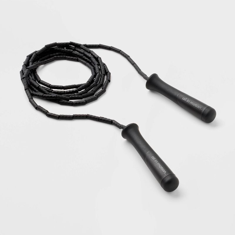 slide 1 of 3, 1.6" Segmented Jump Rope - Black - All In Motion™, 1 ct