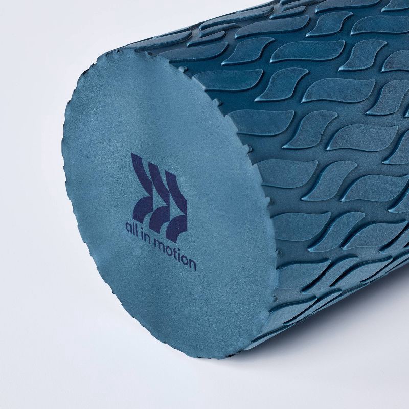 slide 3 of 3, 18" Textured Foam Roller - Navy Blue - All In Motion™: EVA Material, Whole Body Use, 1 ct
