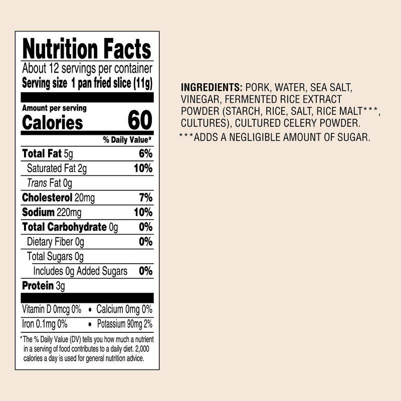 slide 4 of 4, No Sugar Thick Cut Uncured Bacon - 12oz - Good & Gather™, 12 oz