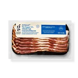 No Sugar Thick Cut Uncured Bacon - 12oz - Good & Gather™