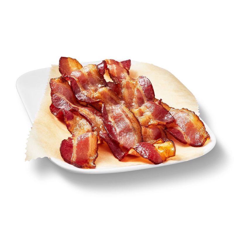 slide 2 of 4, Sugar Free Uncured Bacon Thick Cut - 12oz - Good & Gather™, 12 oz