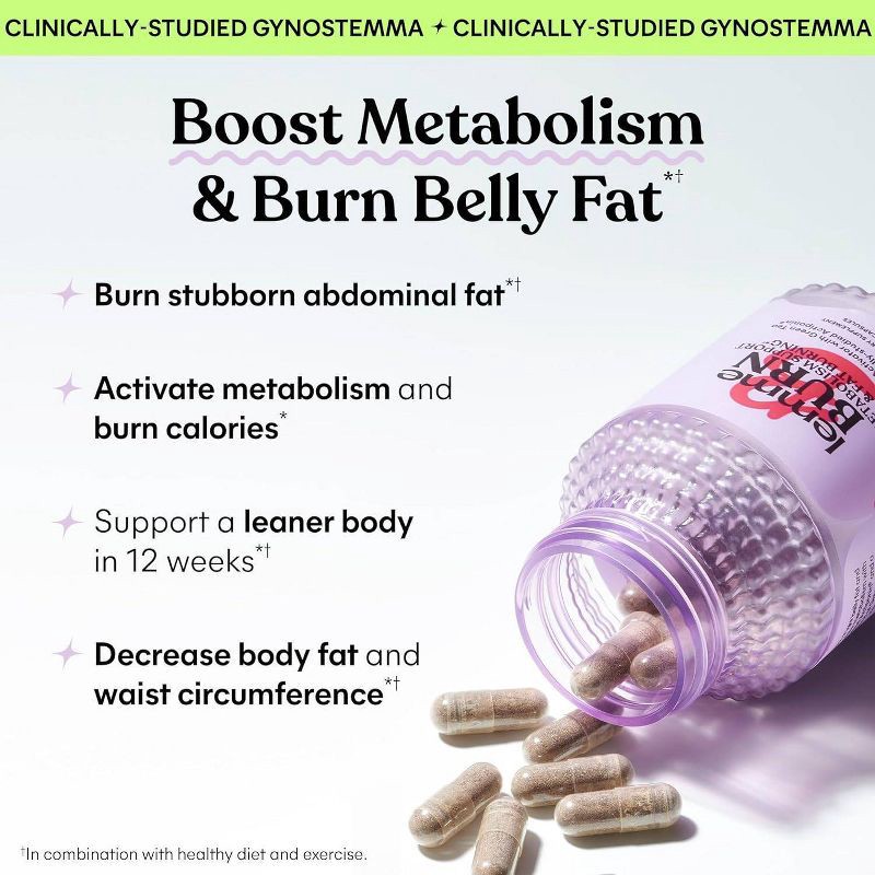 slide 3 of 7, Lemme Burn Metabolism and Fat-Burning Capsules - 60ct, 60 ct