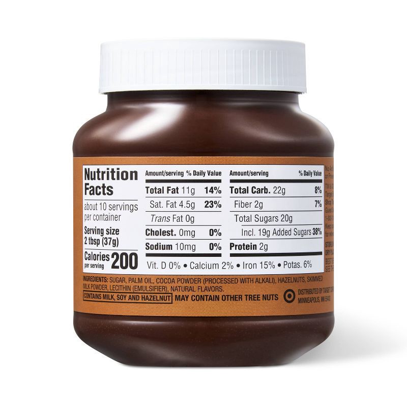 slide 2 of 4, Dark Chocolate Flavored Hazelnut Spread - 13oz - Good & Gather™, 13 oz