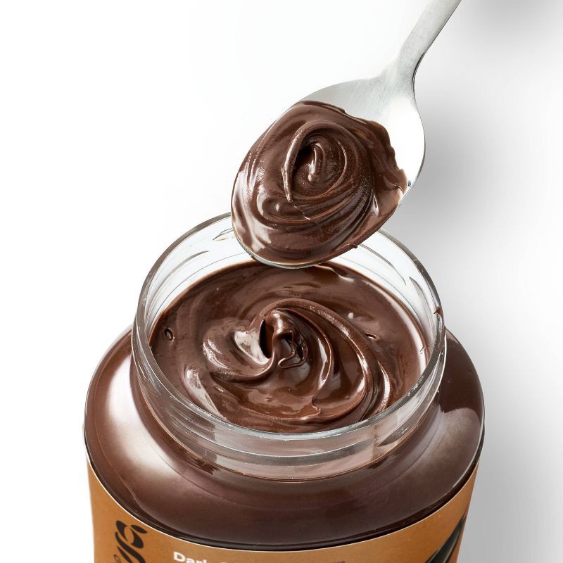 slide 3 of 4, Dark Chocolate Flavored Hazelnut Spread - 13oz - Good & Gather™, 13 oz