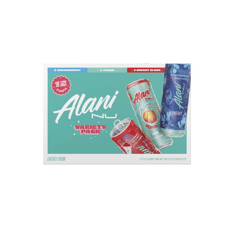 slide 3 of 3, Alani Nu Alani Variety Pack Energy Drink - 12pk/12 fl oz Cans, 12 ct; 12 fl oz