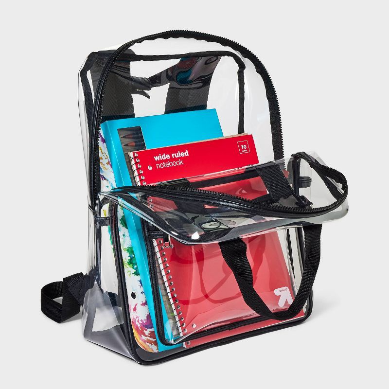 slide 4 of 6, Square Backpack - Wild Fable™ Clear: TPU Shell, Fits 16" Laptop, College Use, 1 ct