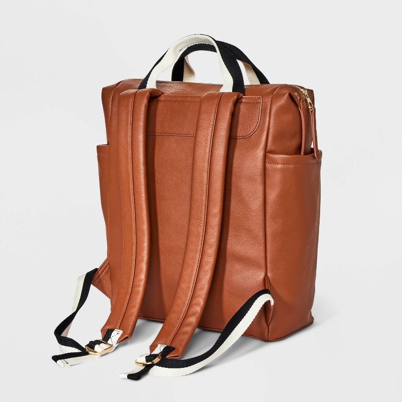 slide 3 of 5, Square Convertible Backpack - Universal Thread™ Brown: Fits 15" Laptop, Shell, College-Ready Design, 1 ct
