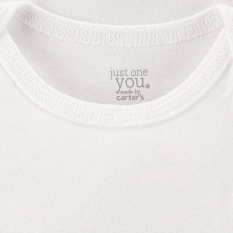 slide 2 of 6, Carter's Just One You® Baby 4pk Short Sleeve Bodysuit - White Newborn, 4 ct
