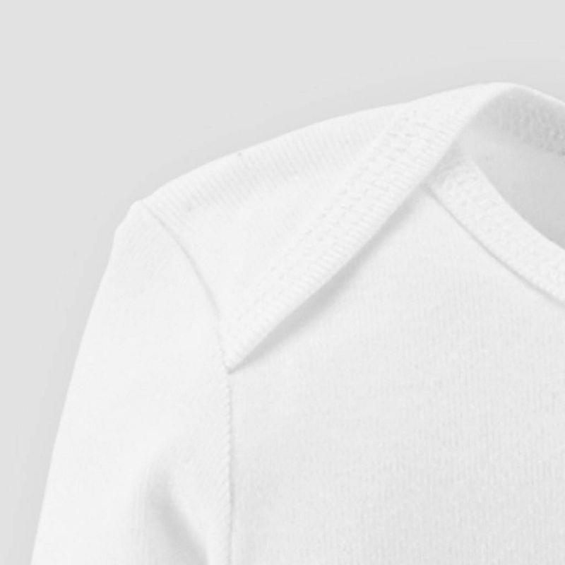 slide 5 of 6, Carter's Just One You® Baby 4pk Short Sleeve Bodysuit - White 3M: Cotton Crew Neck, Tagless, Crotch Snap, 4 ct