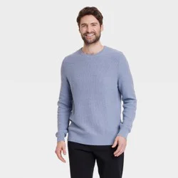 Men's Crewneck Pullover Sweater - Goodfellow & Co™ Blue S