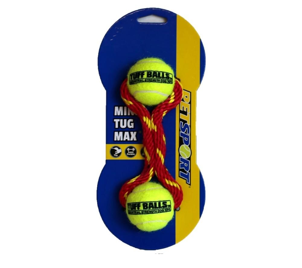 slide 1 of 1, Petsport Mini Tug Max Tuff Balls Dog Toy, 1 ct