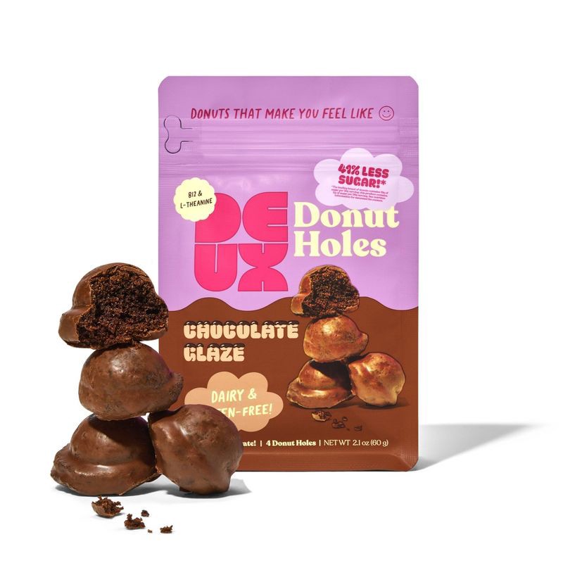 slide 4 of 6, Deux Chocolate Donuts - 2.1oz, 2.1 oz