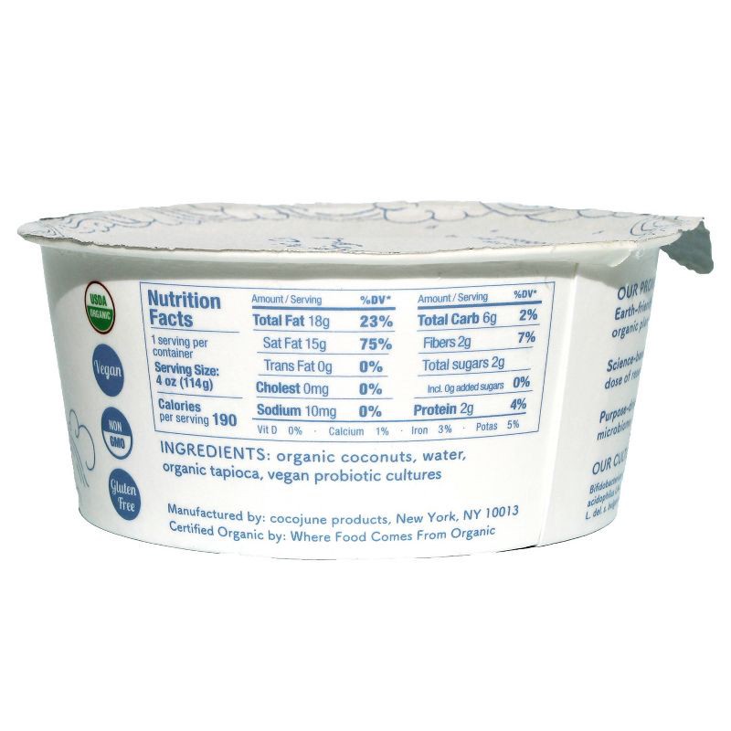 slide 2 of 10, Cocojune Organic Cultured Coconut Yogurt Pure Coconut - 4oz, 4 oz