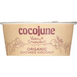 Cocojune Organic Cultured Coconut Yogurt Vanilla Chamomile - 4oz