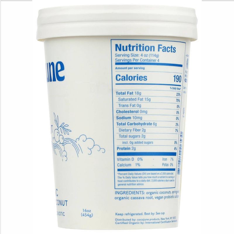 slide 2 of 7, Cocojune Organic Cultured Coconut Yogurt Pure Coconut - 16oz, 16 oz