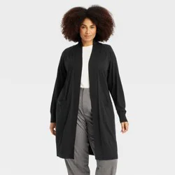 Women's Duster Cardigan - A New Day™ Black XXL