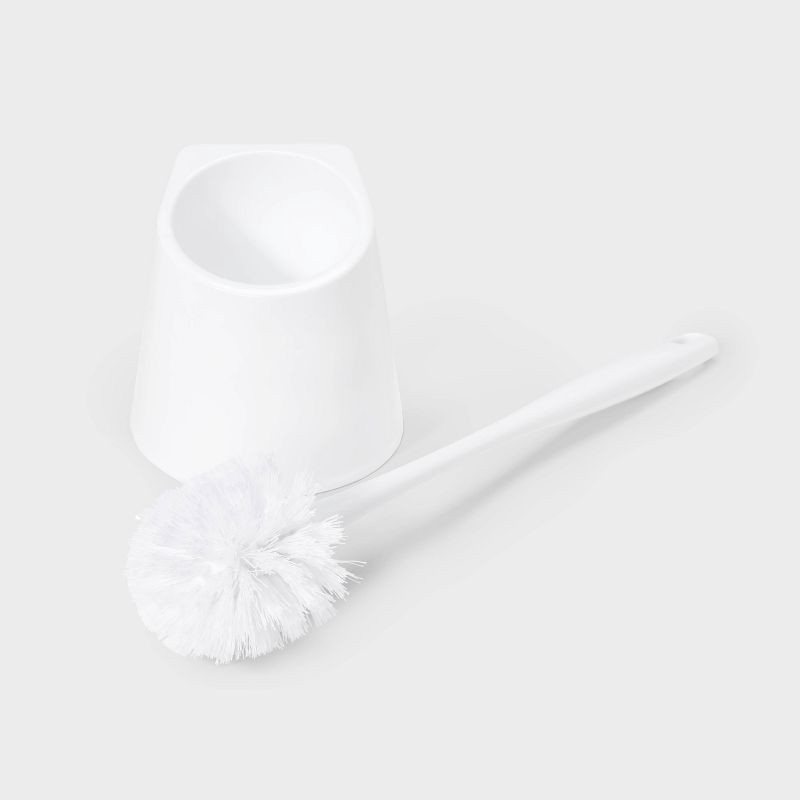 slide 2 of 3, Toilet Brush with Holster - Dealworthy™, 1 ct