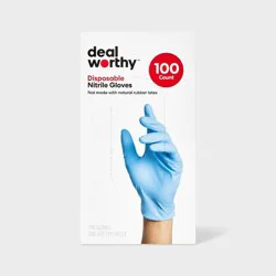 Nitrile Disposable Gloves - 100ct - Dealworthy™