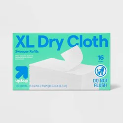Floor Sweeper Dry Cloths Refills - XL - 16ct - up&up™