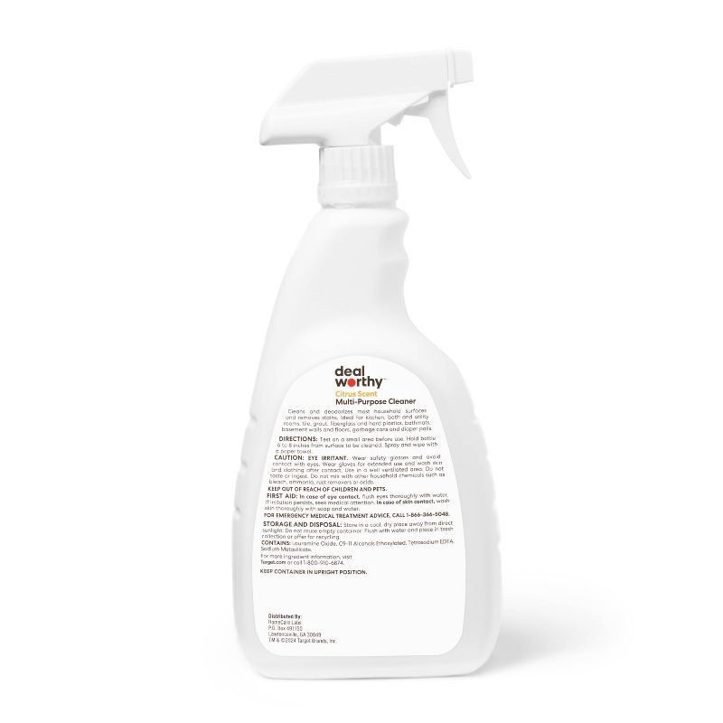 slide 3 of 3, Lemon All Purpose Cleaner - 32 fl oz - Dealworthy™, 32 fl oz