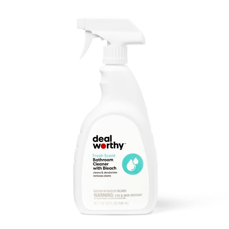 slide 1 of 3, Bathroom Cleaner - Fresh Scent - 32 fl oz - Dealworthy™, 32 fl oz
