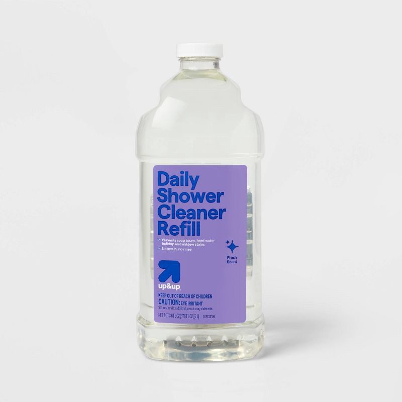 slide 1 of 3, Fresh Scent Shower Cleaner Refill - 67.6 fl oz - up&up™, 64 oz