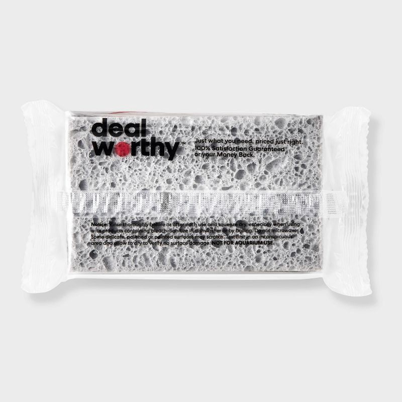 slide 3 of 3, Dish Sponge - 2ct - Dealworthy™, 2 ct