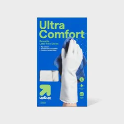 Durable Ultra Comfort Latex-Free Reusable Gloves - Large - up&up™
