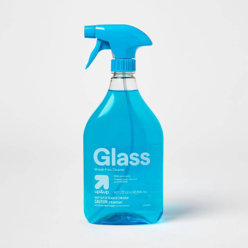 slide 1 of 4, Glass Cleaner Spray - 32 fl oz - up&up™, 32 fl oz
