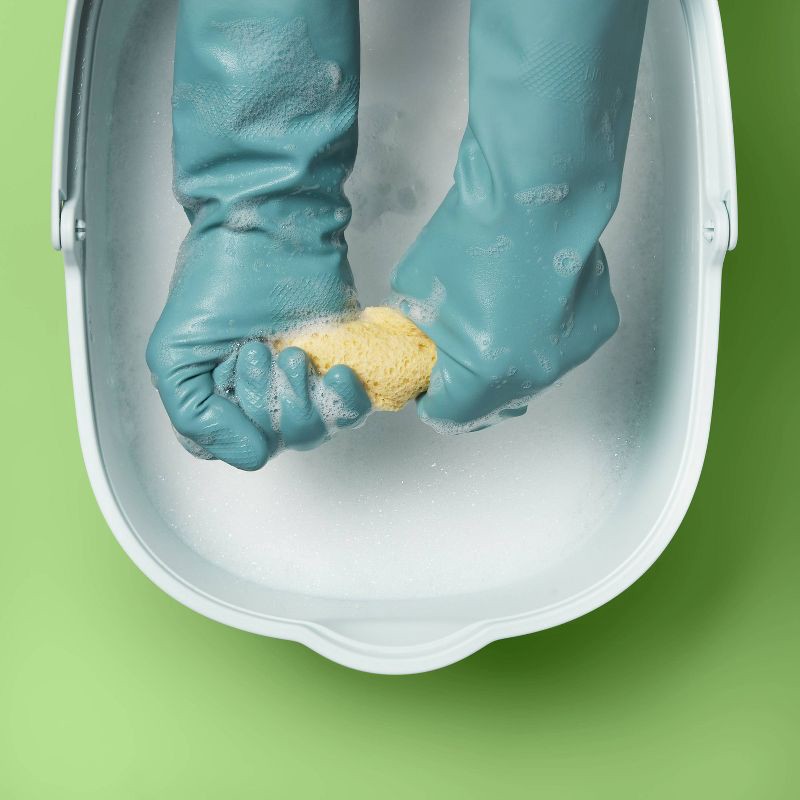 slide 2 of 3, Reusable Heavy Duty Latex Gloves - Large - up&up™, 1 ct