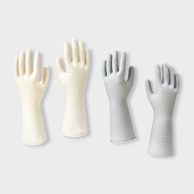 slide 2 of 3, Reusable Latex Gloves - Small - 2ct - Dealworthy™, 2 ct