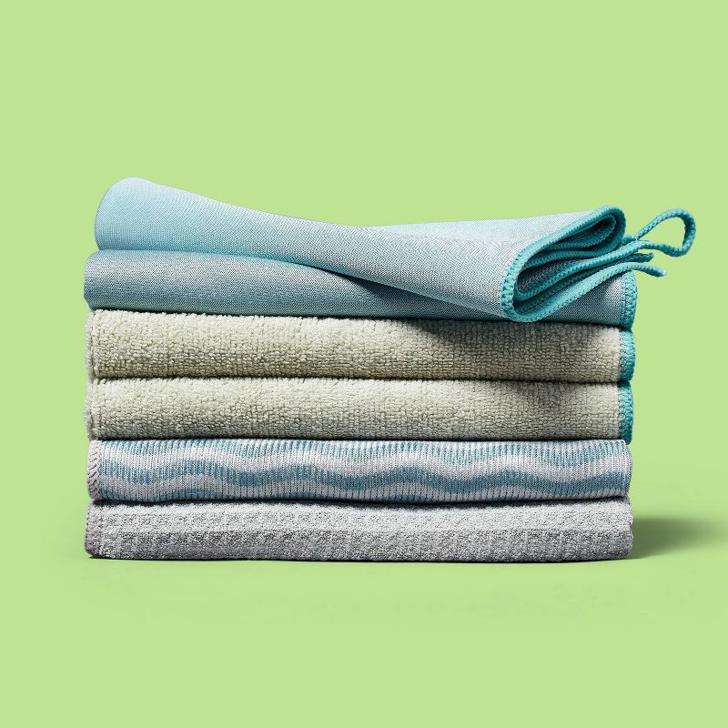 slide 2 of 3, Microfiber Dust Cloths - 6pk - up&up™, 6 ct