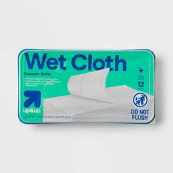 Floor Sweeper Wet Mopping Cloths Refills - Standard - 12ct - up&up™