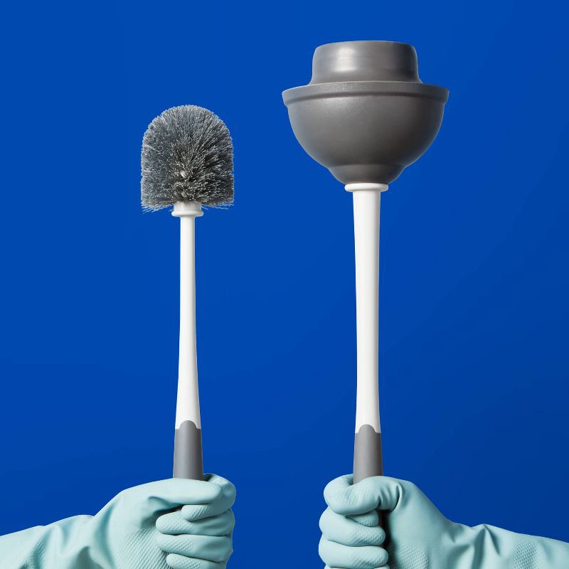 slide 2 of 3, Toilet Plunger and Toilet Brush Combo - up&up™, 1 ct