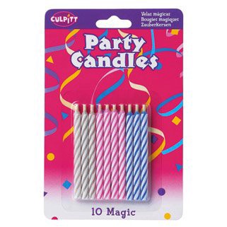slide 1 of 1, Culpitt Candles Spiral Magic, 10 ct
