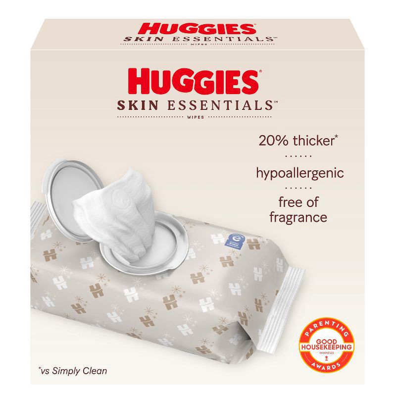 slide 2 of 7, Huggies Skin Essentials Baby Wipes - 112ct -2pk, 112 ct, 2 ct