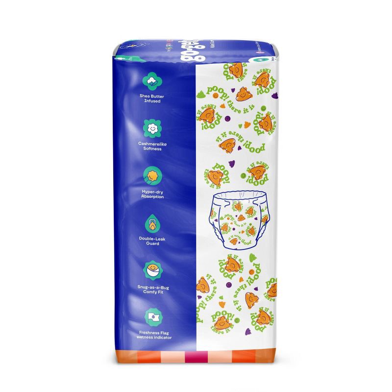 slide 10 of 10, Happy Hues Go-Getters Disposable Diapers Trial Pack - Size 4 - 14ct, 4 x 14 ct