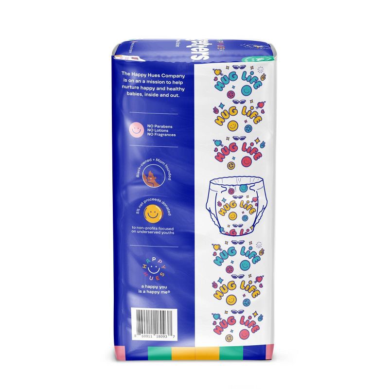 slide 9 of 10, Happy Hues Go-Getters Disposable Diapers Trial Pack - Size 4 - 14ct, 4 x 14 ct
