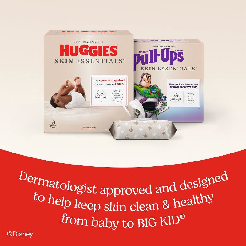 slide 8 of 8, Huggies Skin Essentials Baby Wipes - 560ct -10pk, 560 ct, 10 ct