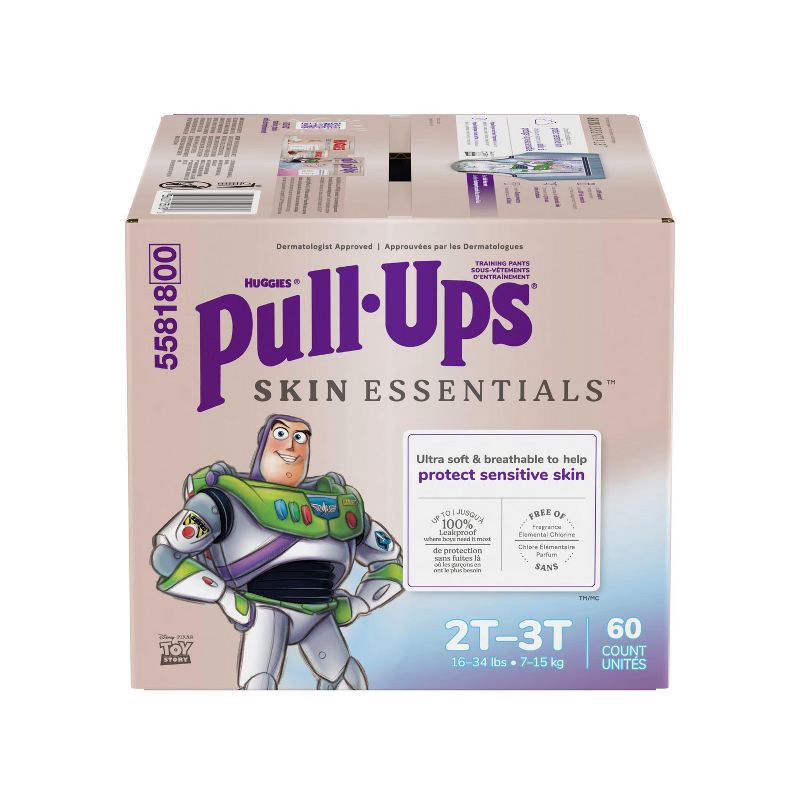 slide 2 of 11, Pull-Ups Boys' Skin Essentials Luxury Training Pants - 2T-3T - 60ct, 60 ct
