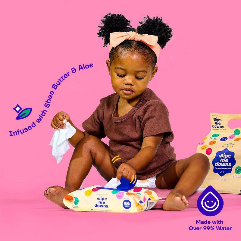 slide 3 of 8, Happy Hues Wipe Me Downs Baby Wipes - 168ct, 168 ct