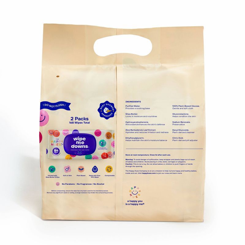 slide 5 of 8, Happy Hues Wipe Me Downs Baby Wipes - 168ct, 168 ct