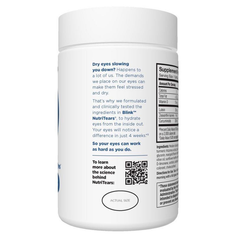 slide 8 of 9, Blink NutriTears Supplement for Dry Eyes Softgels - 50ct, 50 ct
