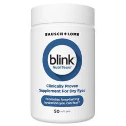Blink NutriTears Supplement for Dry Eyes Softgels - 50ct