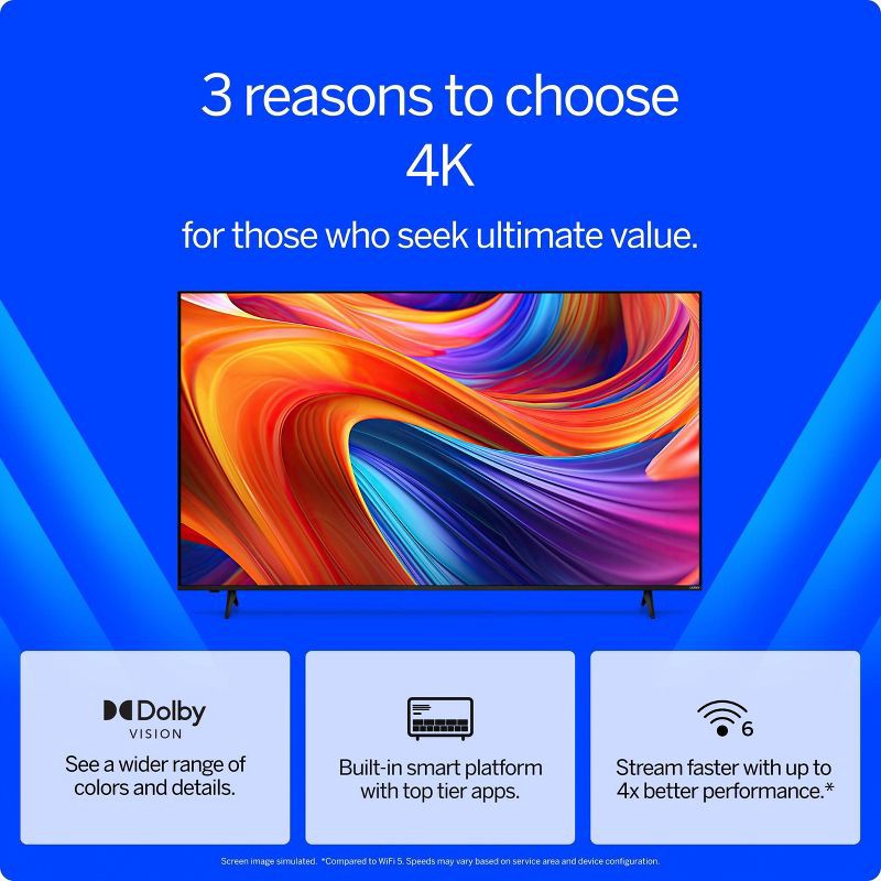 slide 4 of 20, VIZIO 43" Class 4K UHD LED HDR Smart TV - V4K43M-08, 1 ct